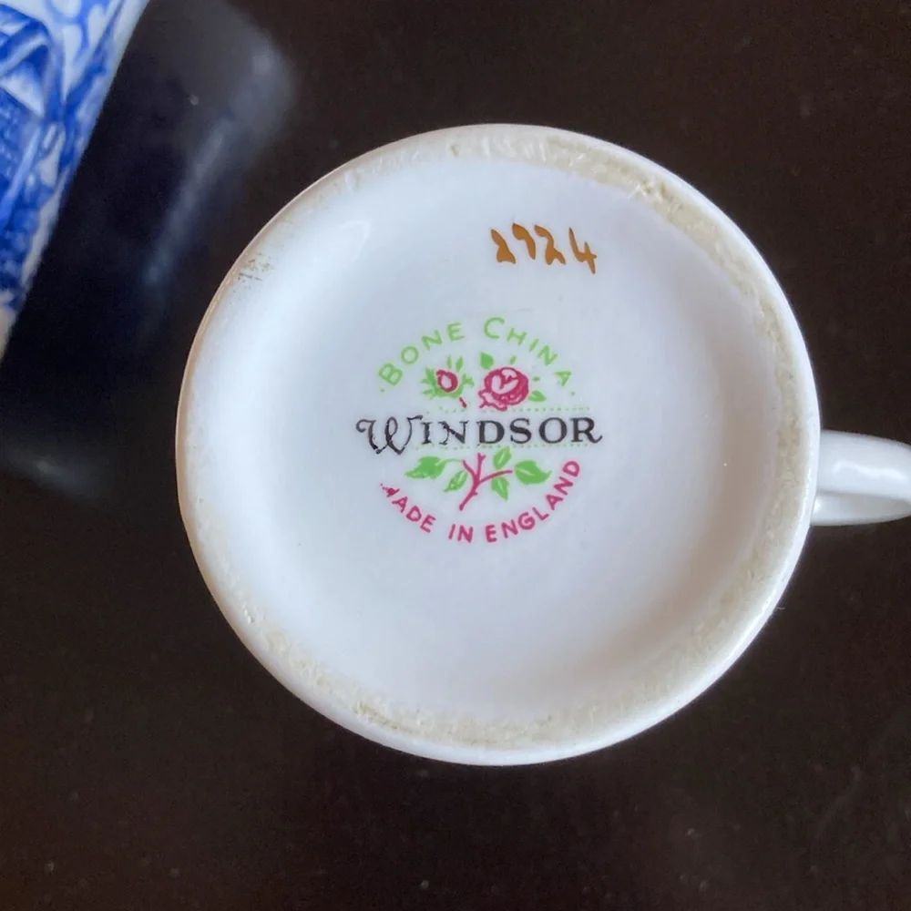 4 Windsor Bone China Coffee/Tea Mugs - Picture 7 of 7